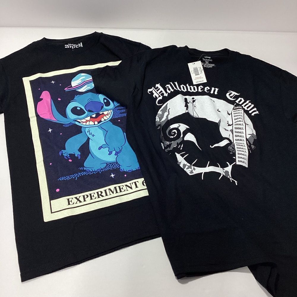 Disney Stitch T-shirt Disney Halloween Town T-shirt Spencer's NWT S